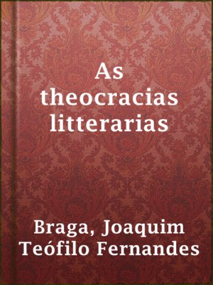 cover image of As theocracias litterarias